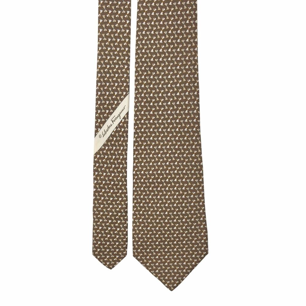 Salvatore Ferragamo ‘Dog’ Pattern Tie